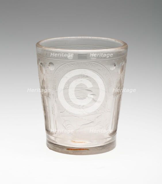 Beaker, Bohemia, 18th century. Creator: Bohemia Glass.