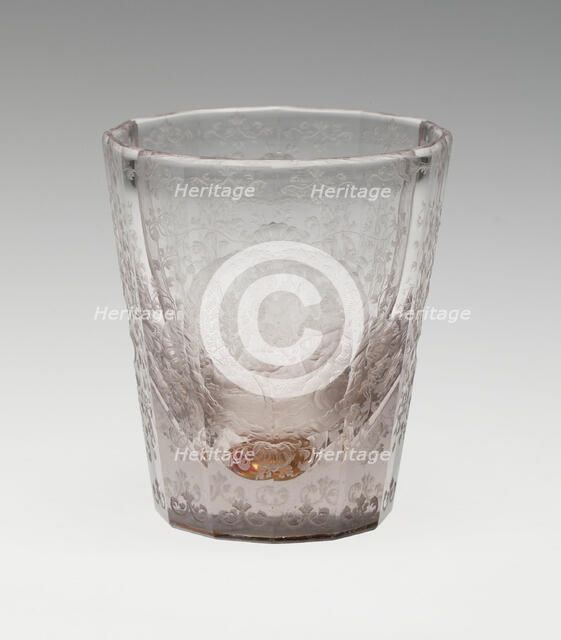 Beaker, Bohemia, c. 1710. Creator: Bohemia Glass.