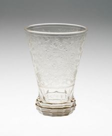 Beaker, Bohemia, c. 1725. Creator: Bohemia Glass