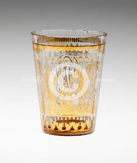 Beaker, Bohemia, c. 1730. Creator: Bohemia Glass.
