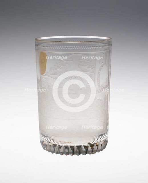 Beaker, Bohemia, c. 1810/20. Creator: Bohemia Glass.