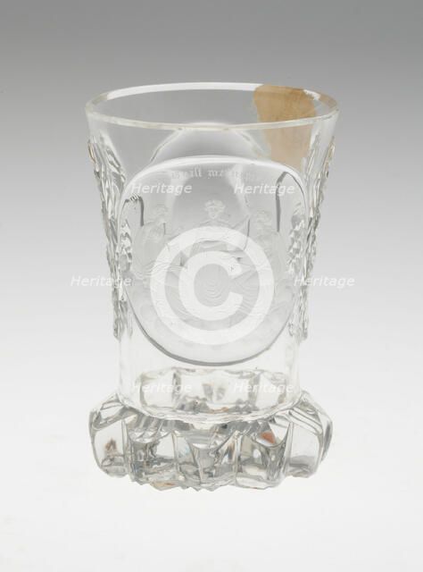 Beaker, Bohemia, c. 1820. Creator: Bohemia Glass.