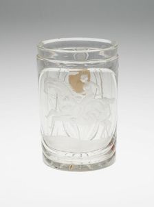Beaker, Bohemia, c. 1830. Creator: Bohemia Glass
