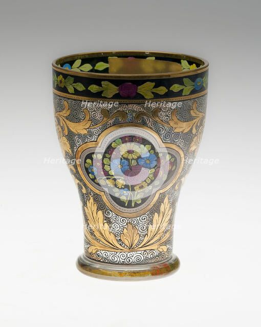 Beaker, Bohemia, c. 1830/50. Creator: Bohemia Glass.