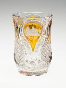 Beaker, Bohemia, c. 1840/50. Creator: Bohemia Glass