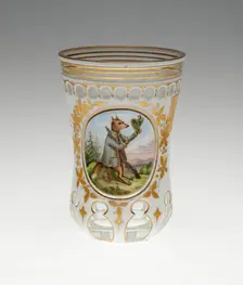Beaker, Bohemia, c. 1850. Creator: Bohemia Glass