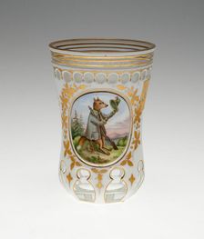 Beaker, Bohemia, c. 1850. Creator: Bohemia Glass