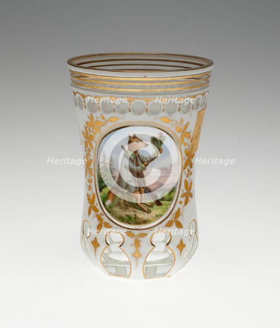 Beaker, Bohemia, c. 1850. Creator: Bohemia Glass.
