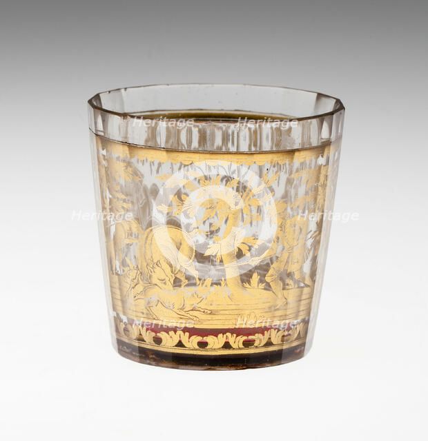 Beaker, Bohemia, Early 18th century. Creator: Bohemia Glass.