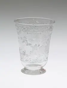 Beaker, Bohemia, Early 18th century. Creator: Bohemia Glass