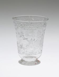 Beaker, Bohemia, Early 18th century. Creator: Bohemia Glass