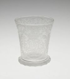 Beaker, Bohemia, Early 18th century. Creator: Bohemia Glass