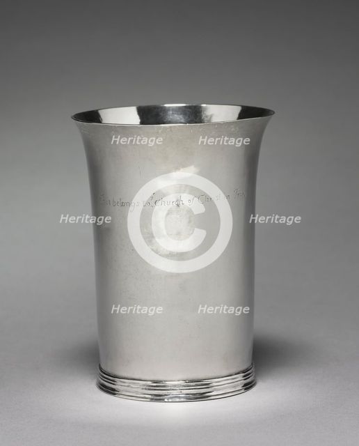 Beaker, c. 1715. Creator: Moody Russell (American, 1694-1761).