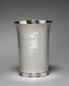 Beaker, c. 1715. Creator: Moody Russell (American, 1694-1761)