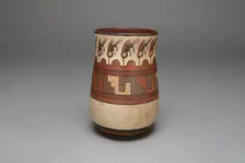 Beaker Depicting Abstract Hummingbirds or Insects, 180 B.C./A.D. 500. Creator: Unknown