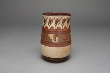 Beaker Depicting Abstract Hummingbirds or Insects, 180 B.C./A.D. 500. Creator: Unknown
