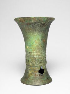 Beaker, Erligang period (about 1600-about1300 BC). Creator: Unknown