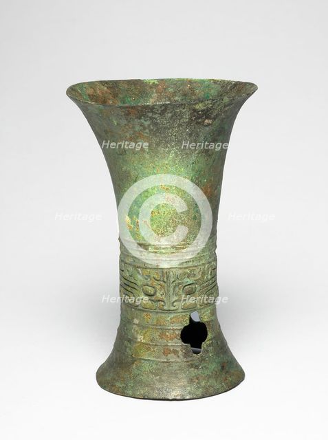 Beaker, Erligang period (about 1600-about1300 BC). Creator: Unknown.