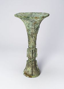 Beaker, Shang dynasty (c. 1600-1050 B.C.). Creator: Unknown