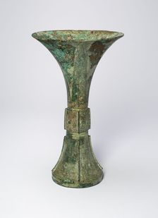 Beaker, Shang dynasty (c. 1600-1050 B.C.). Creator: Unknown