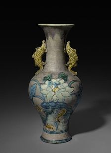 Beaker Vase: Fahua ware, 1368- 1644. Creator: Unknown
