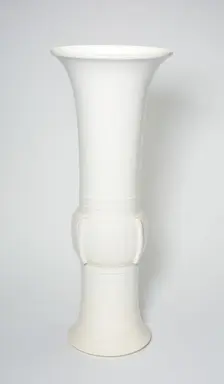 Beaker Vase in the Shape of an Ancient Bronze Beaker (Zun), Qing dynasty, late 17th/early 18th cent. Creator: Unknown