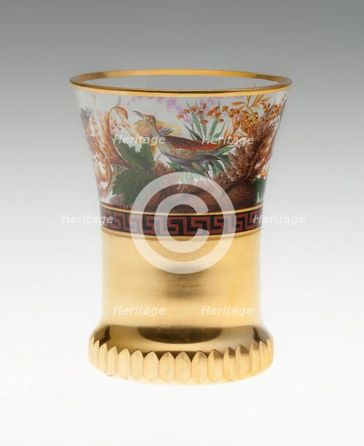 Beaker, Vienna, c. 1820/30 or later. Creator: In the style of Anton Kothgasser.