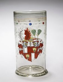Beaker with Coats-of-Arms, 1607. Creator: Unknown