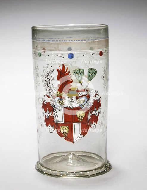Beaker with Coats-of-Arms, 1607. Creator: Unknown.