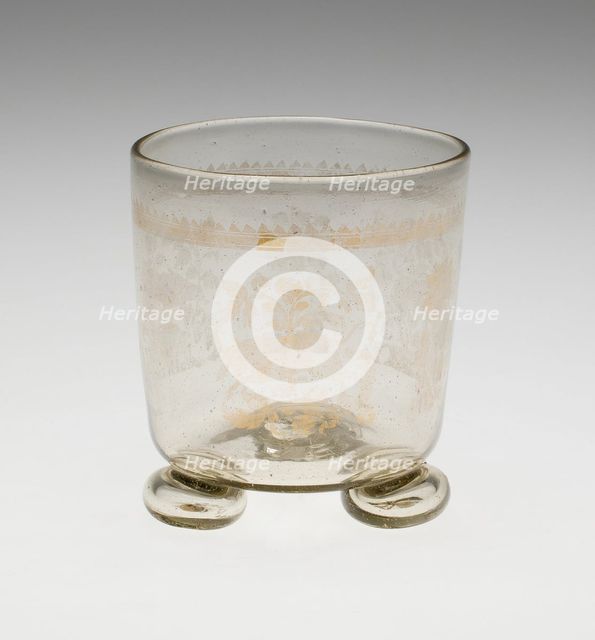 Beaker with Feet, Germany, Late 17th century. Creator: Unknown.