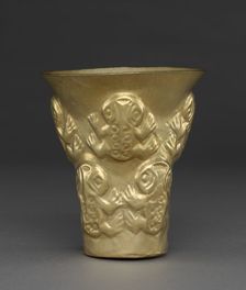 Beaker with Frogs, 900-1100. Creator: Unknown