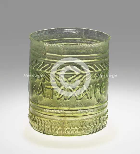 Beaker with Inscription, 1st century A.D. Creator: Unknown.