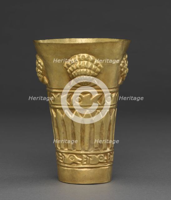 Beaker with Shells, 900-1100. Creator: Unknown.