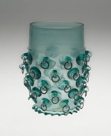Beaker with Prunts and Metal Rings, Germany, 1600/25. Creator: Unknown