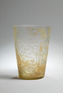 Beaker with Relief Decoration, Iran, 10th century. Creator: Unknown