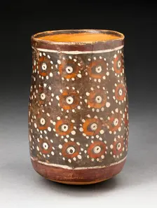 Beaker with Repeated Circular Motif, 180 B.C./A.D. 500. Creator: Unknown