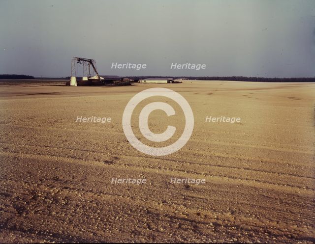 Bean canning factory in the field, Seabrook farm, Bridgeton, N.J., 1942. Creator: John Collier.