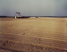 Bean canning factory in the field, Seabrook farm, Bridgeton, N.J., 1942. Creator: John Collier