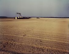 Bean canning factory in the field, Seabrook farm, Bridgeton, N.J., 1942. Creator: John Collier