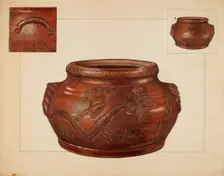 Bean Pot, 1937. Creators: Margaret Knapp, John Fisk
