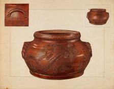 Bean Pot, 1937. Creators: Margaret Knapp, John Fisk
