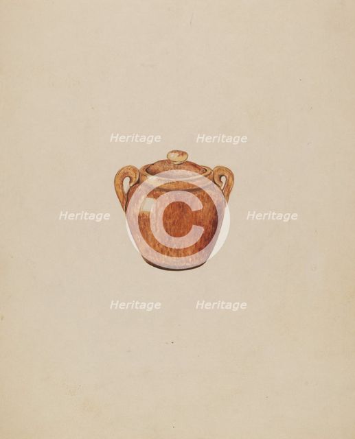 Bean Pot, c. 1936. Creator: Vincent Murphy.