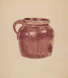 Bean Pot, c. 1939. Creator: Georgine E. Mason