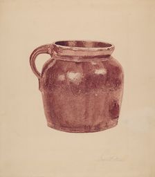 Bean Pot, c. 1939. Creator: Georgine E. Mason