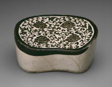Bean-Shaped Pillow with Peony Scrolls, Northern Song dynasty, (960-1127), early 12th century. Creator: Unknown