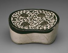 Bean-Shaped Pillow with Peony Scrolls, Northern Song dynasty, (960-1127), early 12th century. Creator: Unknown