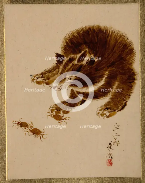 Bear and Crabs. Creator: Shibata Zeshin.