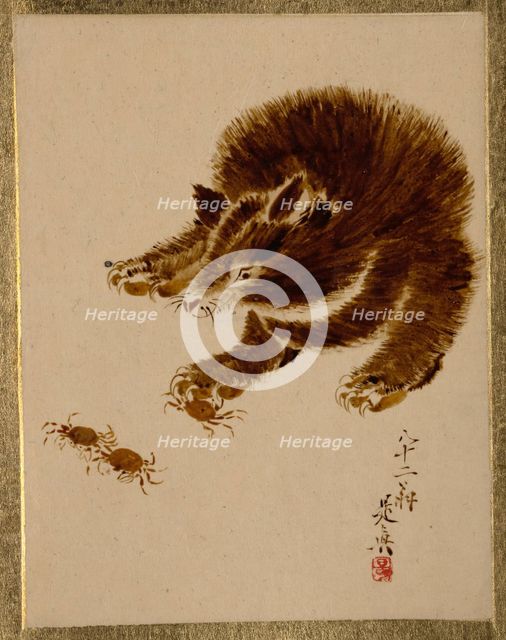 Bear and Crabs. Creator: Shibata Zeshin.