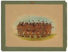 Bear Dance - K'nisteneux, 1861. Creator: George Catlin