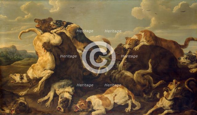 Bear Hunt, 1630. Creators: Jan Wildens, Paul de Vos.